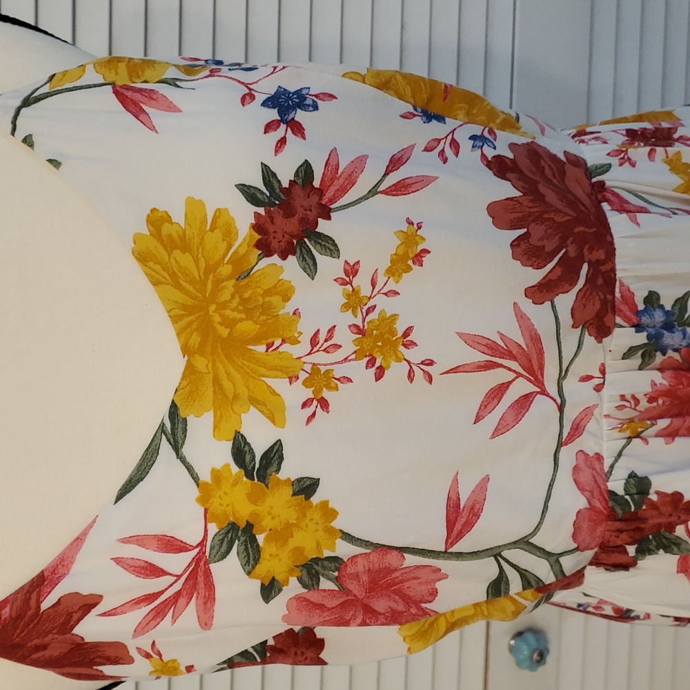 Old Navy Cami Floral Midi Dress with Pockets, Size Large - Picture 4 of 13
